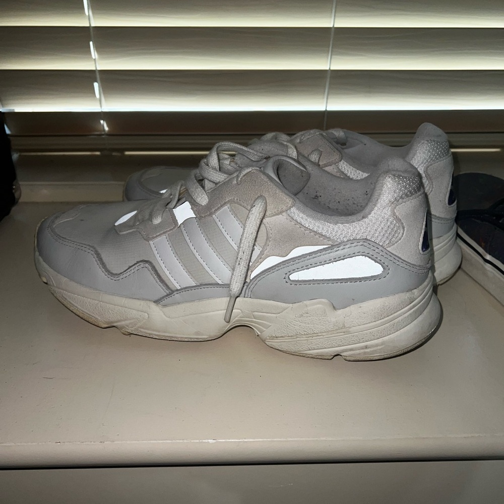 Adidas Gray and White Chunky Sneakers